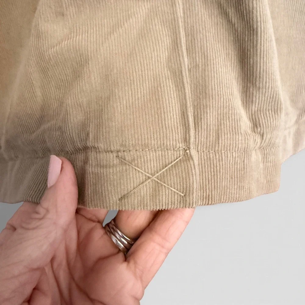 J. Crew Mens Vintage-Inspired Corduroy Blazer Tan Khaki Classic‎ Jacket Size XL
